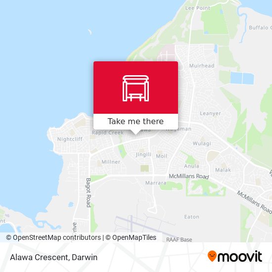 Alawa Crescent map