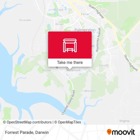 Forrest Parade map
