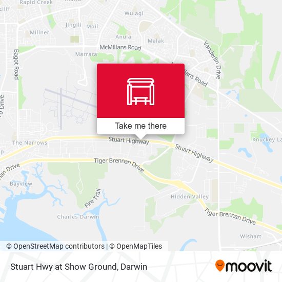 Stuart Hwy at Show Ground map