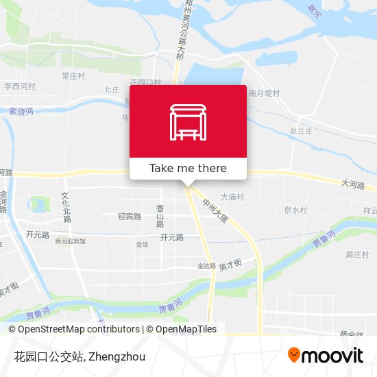 花园口公交站 map