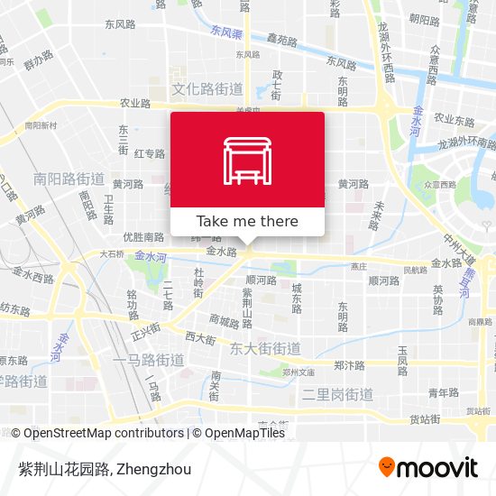 紫荆山花园路 map