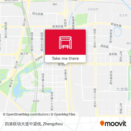 四港联动大道中梁线 map