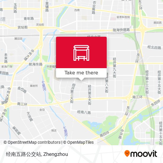 经南五路公交站 map