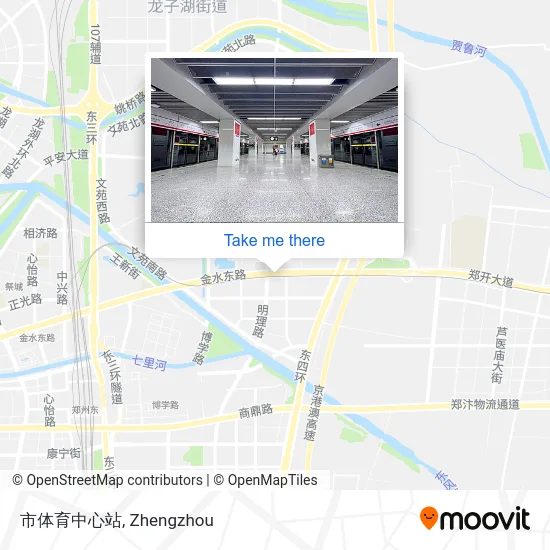 市体育中心站 map