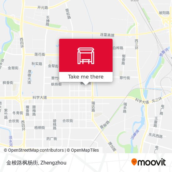 金梭路枫杨街 map