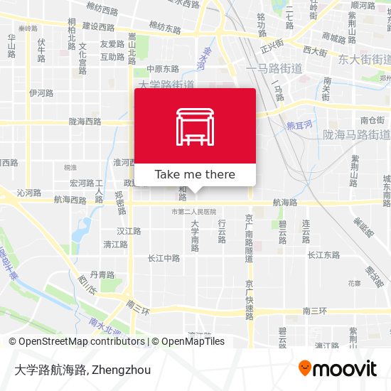 大学路航海路 map