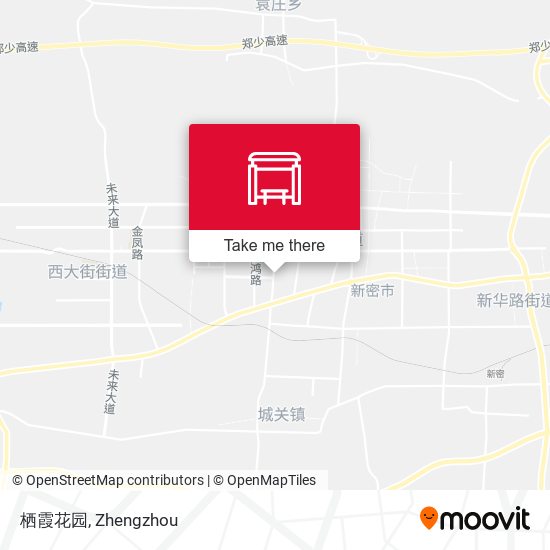 栖霞花园 map