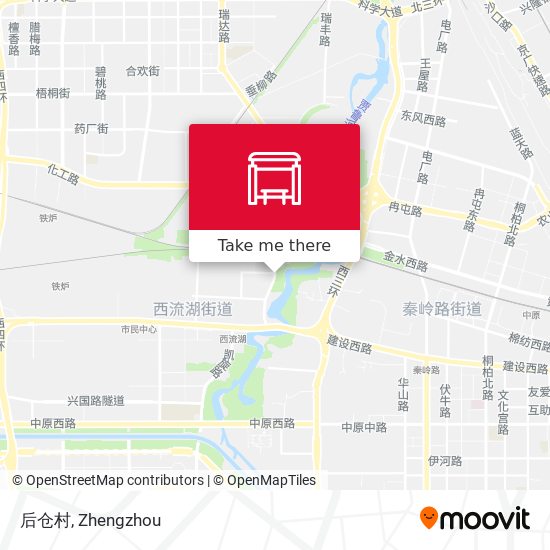 后仓村 map