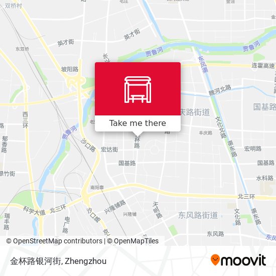 金杯路银河街 map