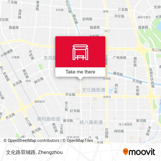文化路双铺路 map
