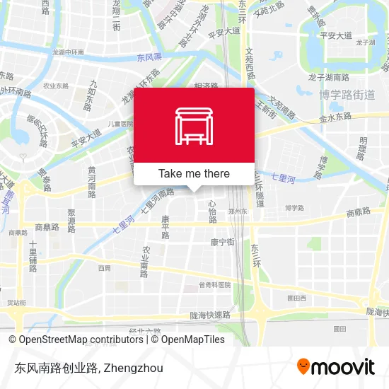东风南路创业路 map