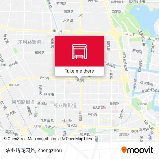 农业路花园路 map