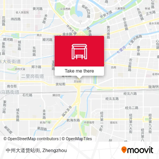 中州大道货站街 map