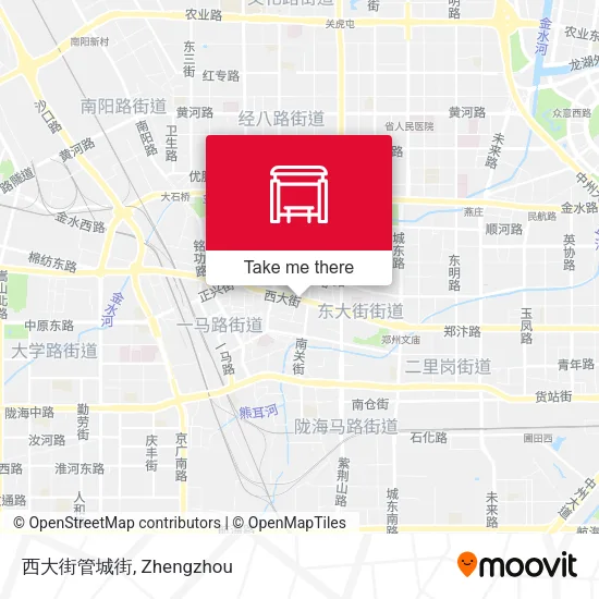 西大街管城街 map