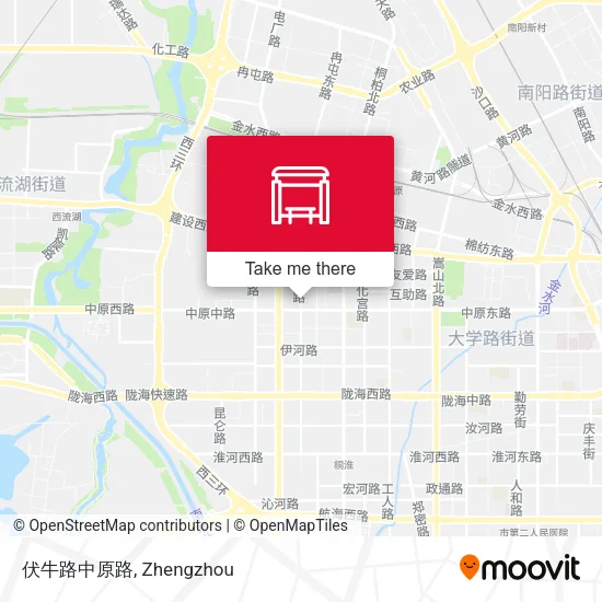 伏牛路中原路 map
