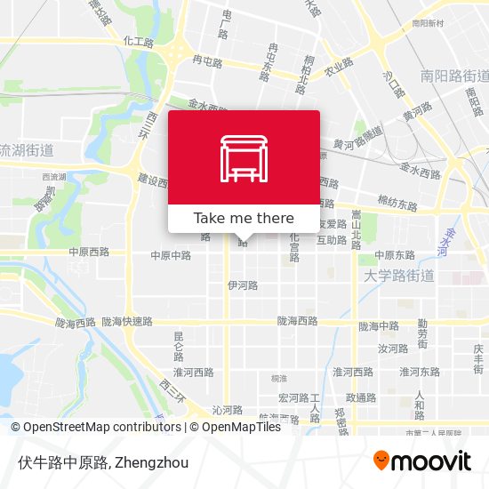 伏牛路中原路 map