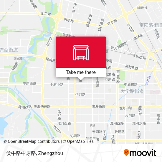 伏牛路中原路 map