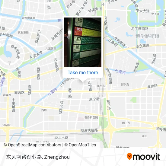 东风南路创业路 map