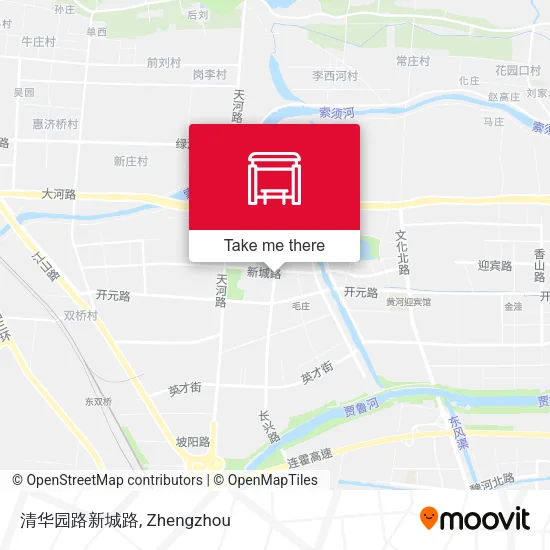 清华园路新城路 map