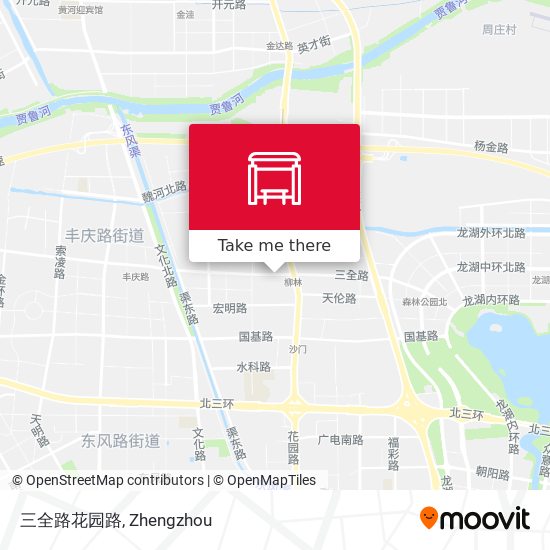 三全路花园路 map