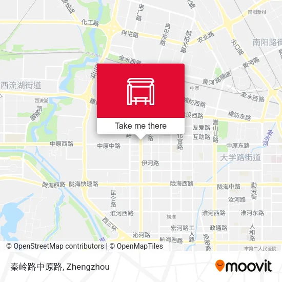 秦岭路中原路 map