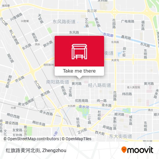 红旗路黄河北街 map