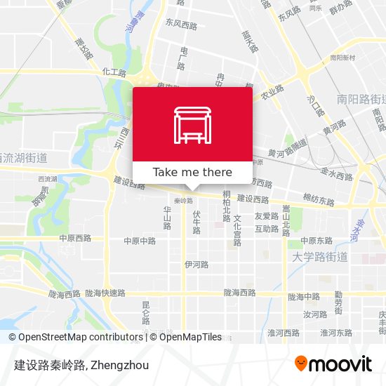 建设路秦岭路 map