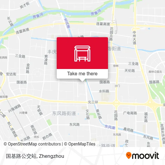 国基路公交站 map