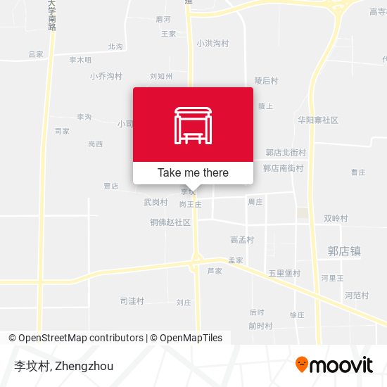 李坟村 map