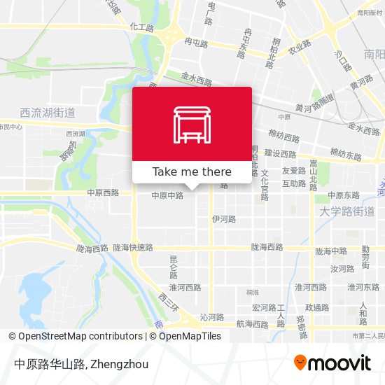 中原路华山路 map