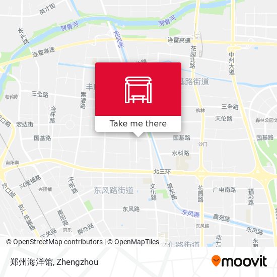 郑州海洋馆 map