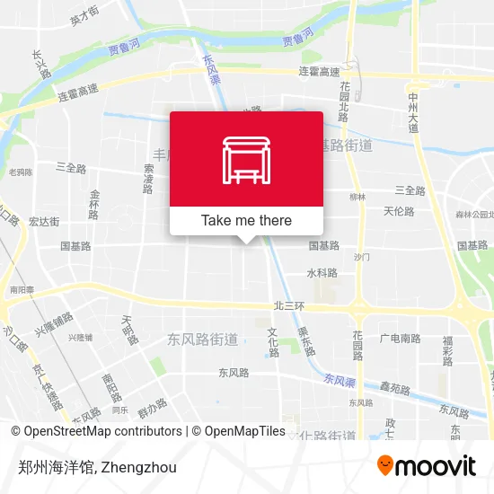 郑州海洋馆 map