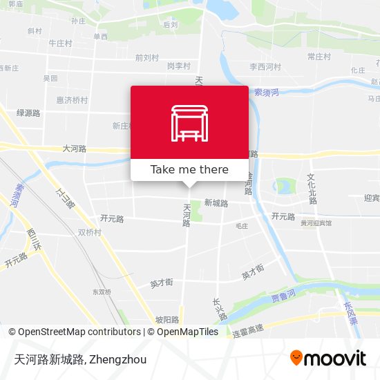 天河路新城路 map