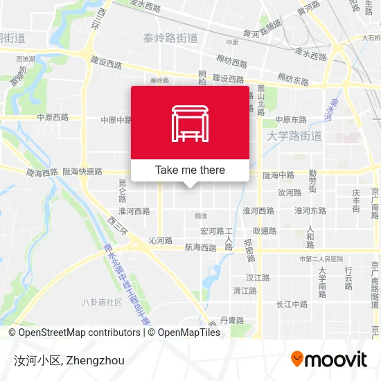 汝河小区 map