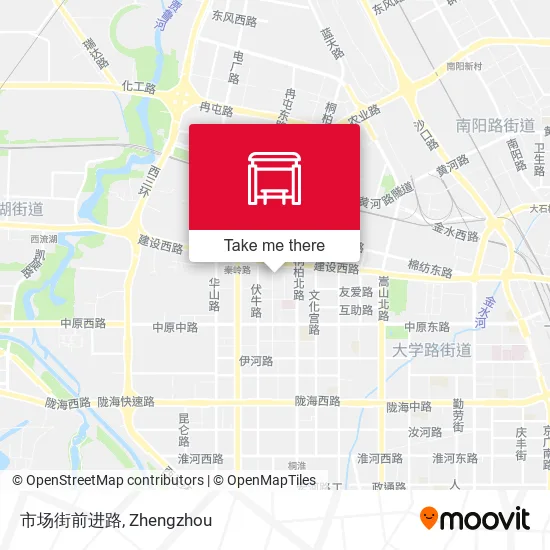 市场街前进路 map