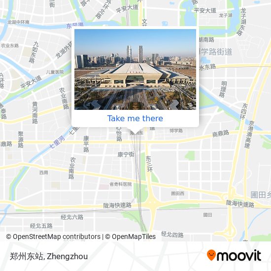 郑州东站 map