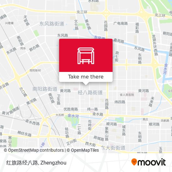 红旗路经八路 map