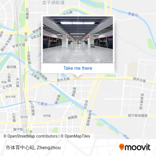 市体育中心站 map