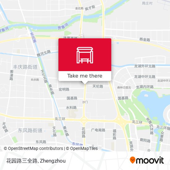 花园路三全路 map