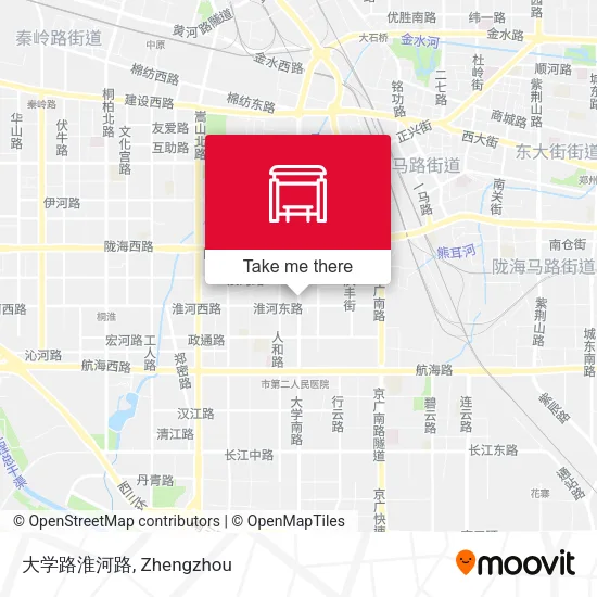 大学路淮河路 map