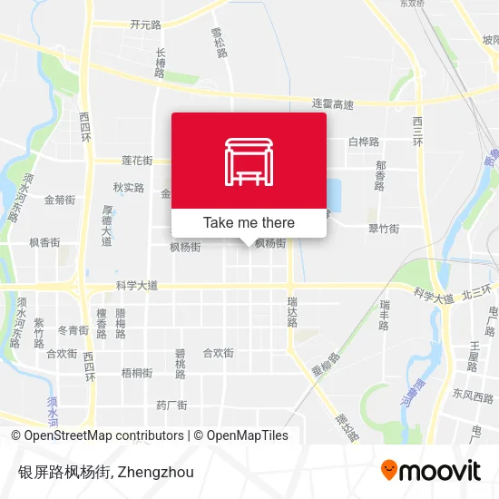 银屏路枫杨街 map