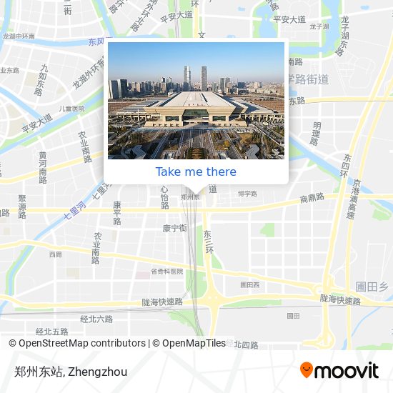 郑州东站 map
