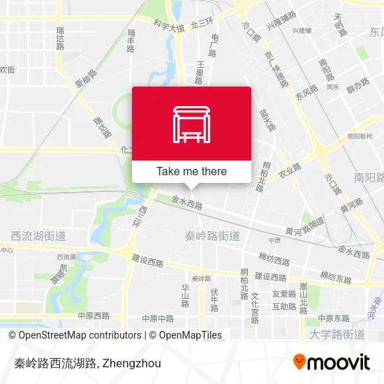 秦岭路西流湖路 map