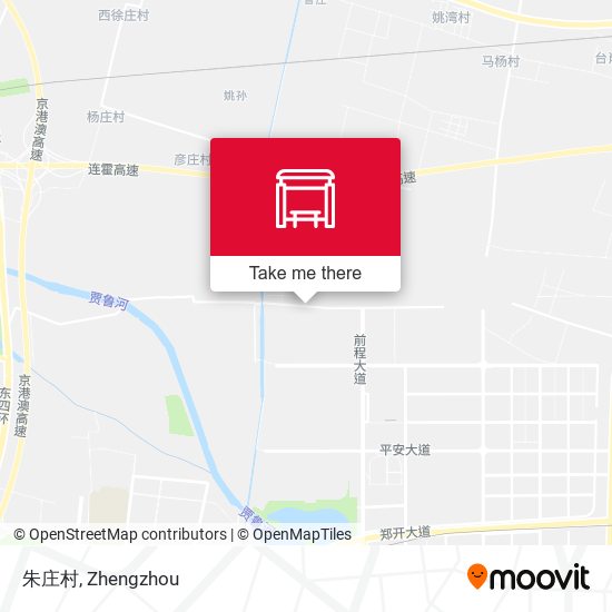 朱庄村 map