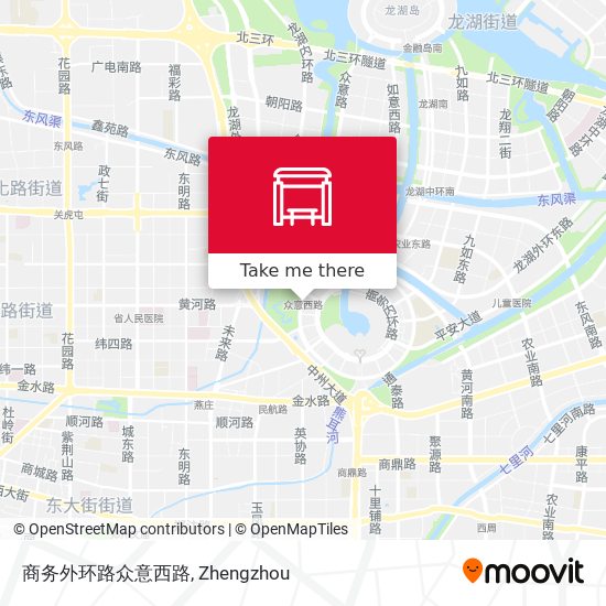 商务外环路众意西路 map