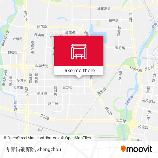 冬青街银屏路 map