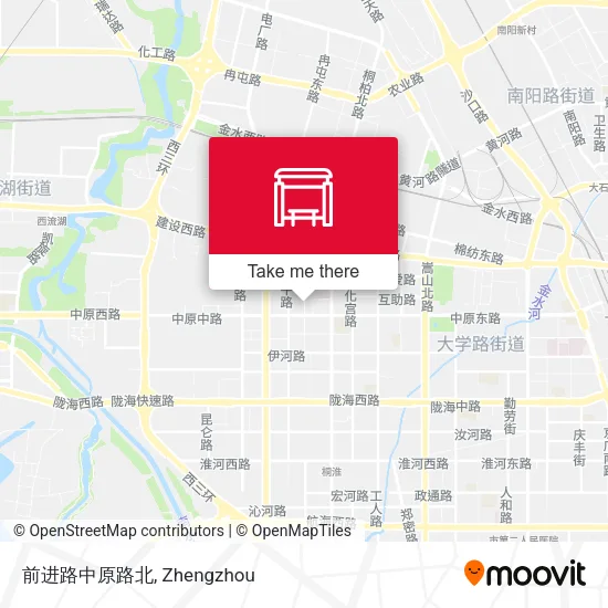 前进路中原路北 map