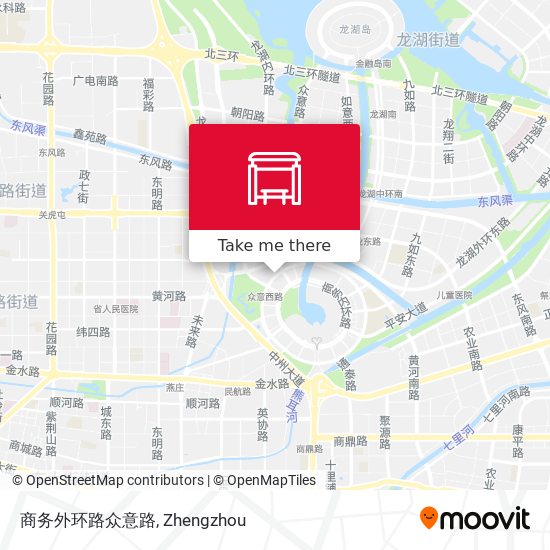 商务外环路众意路 map
