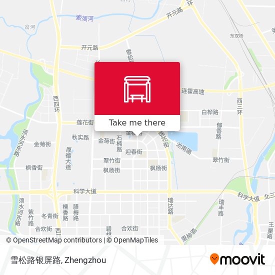 雪松路银屏路 map