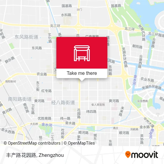 丰产路花园路 map